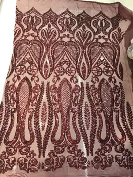 2018 Latest High Quality African French Net Lace Fabric With sequins Big flower Mesh Butterfly WINE Nigerian Lace Fabrics
2018 Latest High Quality African French Net Lace Fabric With sequins Big flower Mesh Butterfly WINE Nigerian Lace Fabrics