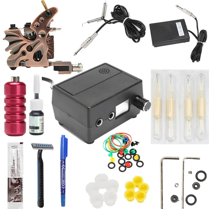 Complete Tattoo Kit Set Tattoo Motor Machine tool Power Needles Black Inks Gripping Tool For Pro Permanent Makeup Body Art
Complete Tattoo Kit Set Tattoo Motor Machine tool Power Needles Black Inks Gripping Tool For Pro Permanent Makeup Body Art