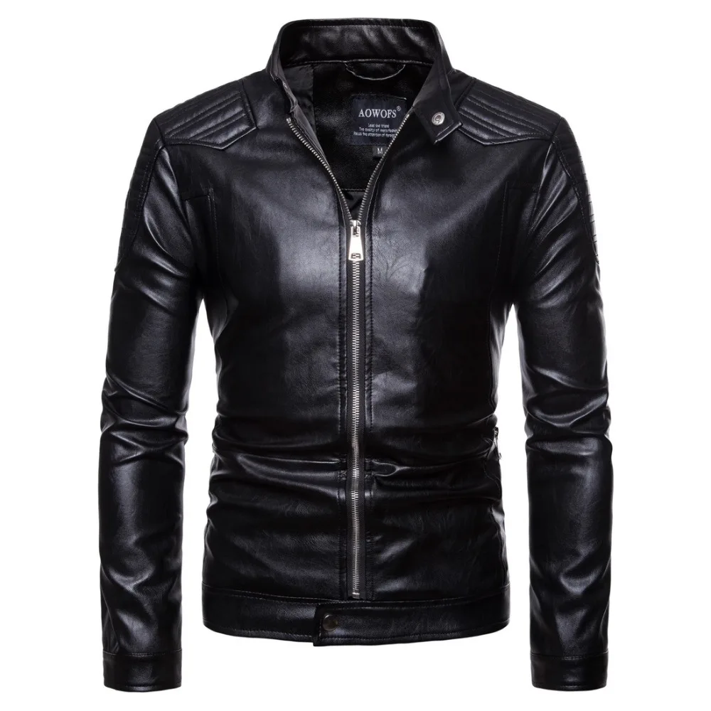 Men's leather PU motorcycle leather jacket coat large size long sleeve stand collar solid color casual zipper wintercoat
Men's leather PU motorcycle leather jacket coat large size long sleeve stand collar solid color casual zipper wintercoat