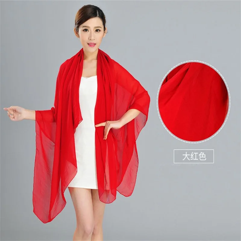 170 X 140CM New Women Summer Scarf Large Brand Fashion Chiffon Scarfs LADY Solid Long Women's Shawl Long Cachecol Feminino
170 X 140CM New Women Summer Scarf Large Brand Fashion Chiffon Scarfs LADY Solid Long Women's Shawl Long Cachecol Feminino