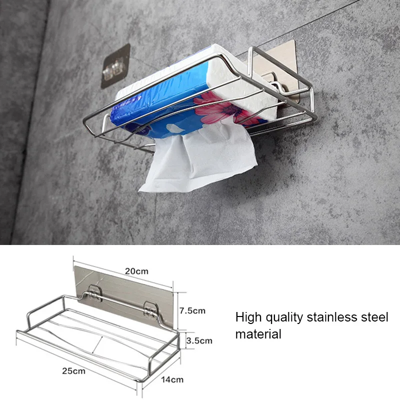 Stainless Steel Wall Mounted Storage Rack Tissue Towel Storage Shelf Stand for Bathroom BDF99
Stainless Steel Wall Mounted Storage Rack Tissue Towel Storage Shelf Stand for Bathroom BDF99