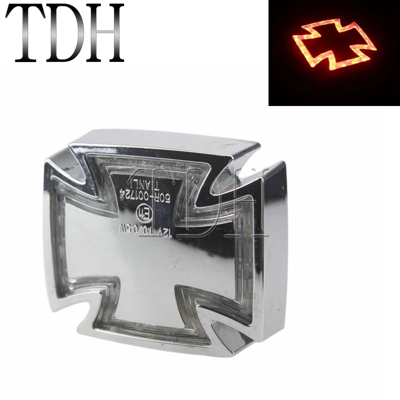 12V Chrome Motorcycle Maltese LED Tail Light Stop Brake Lamp Templar Cross Running Light For Harley Cafe Racer Bobber Chopper
12V Chrome Motorcycle Maltese LED Tail Light Stop Brake Lamp Templar Cross Running Light For Harley Cafe Racer Bobber Chopper