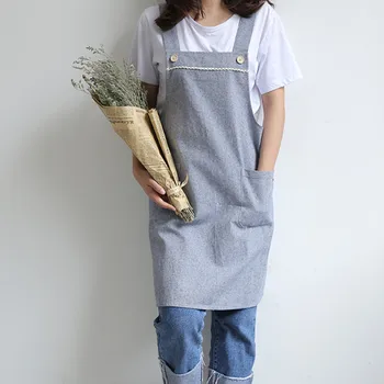 Blue Pink Brown Cotton Linen Long Apron Barista Cafe Waitress Bar Bakery Catering Uniform Painter Florist Gardener Work wear B90
Blue Pink Brown Cotton Linen Long Apron Barista Cafe Waitress Bar Bakery Catering Uniform Painter Florist Gardener Work wear B90