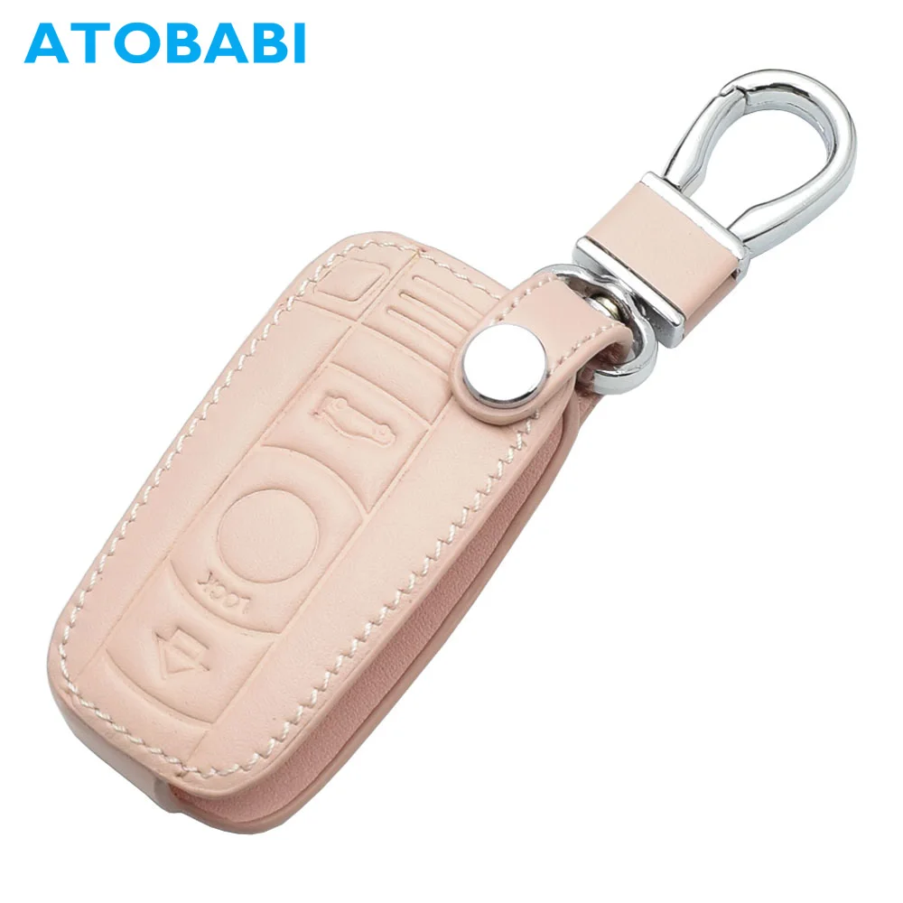 ATOBABI Car Key Case For BMW 3 5 6 Series M3 M5 X1 X5 Z4 Women Pink Leather Remote Fob Cover Holder Protector Bag Auto Accessory
ATOBABI Car Key Case For BMW 3 5 6 Series M3 M5 X1 X5 Z4 Women Pink Leather Remote Fob Cover Holder Protector Bag Auto Accessory