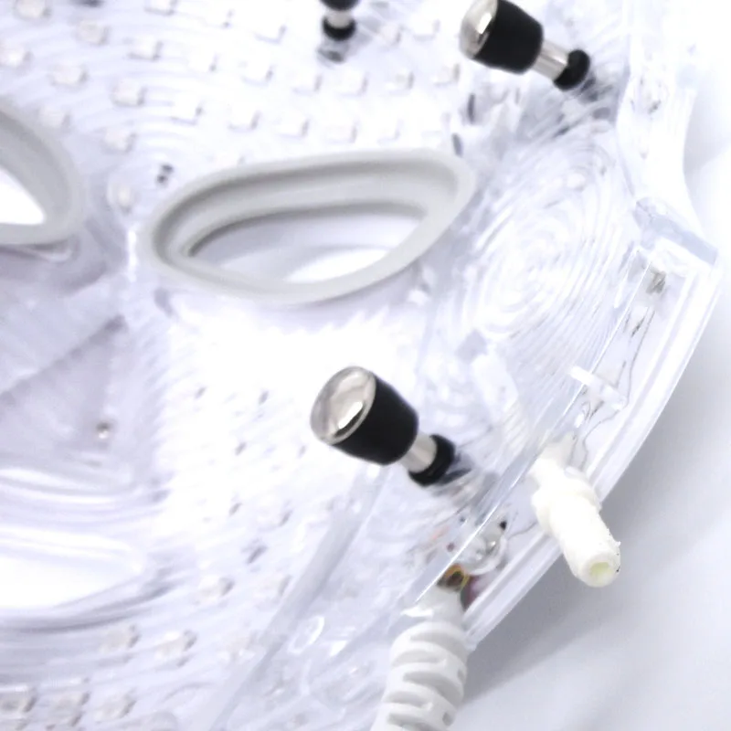 LED Photon Facial Neck Mask EMS Microcurrent Therapy Skin Rejuvenation Wrinkle Removal Face Neck Beauty LED Mask 3