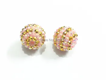 Newest ! 20mm 100pcs/lot Light Pink With Gold Stripe Resin Rhinestone Ball Beads,Chunky Beads For Kids Jewelry Making 
Newest ! 20mm 100pcs/lot Light Pink With Gold Stripe Resin Rhinestone Ball Beads,Chunky Beads For Kids Jewelry Making