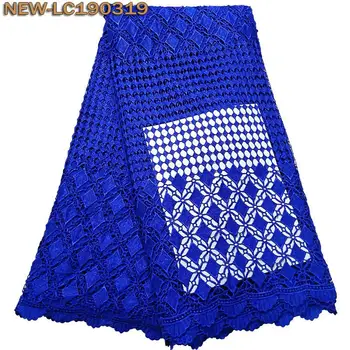 High Quality Water soluble lace fabric Nigerian African Tulle Lace Fabric Royal blue guipure Cord Lace For Party dress MJE05
High Quality Water soluble lace fabric Nigerian African Tulle Lace Fabric Royal blue guipure Cord Lace For Party dress MJE05