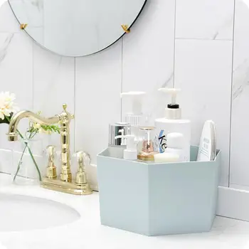 Plastic Creative Hexagonal Storage Box Desktop Makeup Organizer Dressing Table Rangement Cosmetic Container
Plastic Creative Hexagonal Storage Box Desktop Makeup Organizer Dressing Table Rangement Cosmetic Container