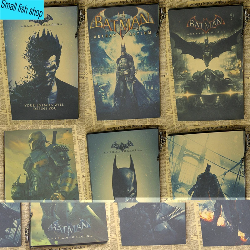 Batman Arkham Origins clown Game Poster Home Furnishing decoration Kraft Game Poster Drawing core Wall stickers
Batman Arkham Origins clown Game Poster Home Furnishing decoration Kraft Game Poster Drawing core Wall stickers