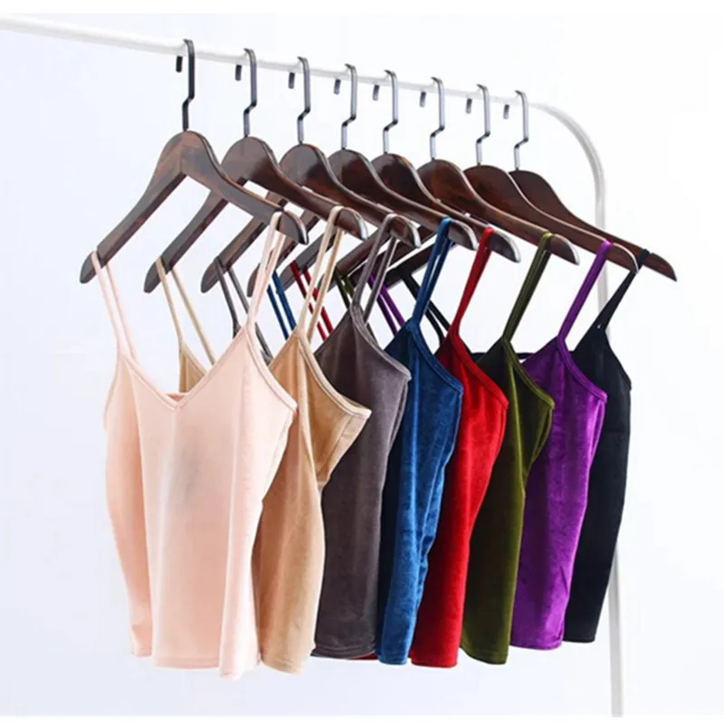 Vintage V neck Velvet Strappy Bustier Crop top tank bralette brandy Camis Woman Velour Camisetas Vest Short Tee 8 colors
Vintage V neck Velvet Strappy Bustier Crop top tank bralette brandy Camis Woman Velour Camisetas Vest Short Tee 8 colors