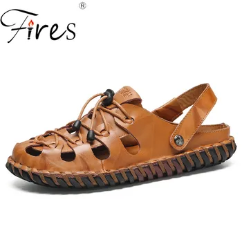 Fires Man's Sandals Comfortable Outdoor Shoes Breathable Lightweight Beach Sandal Sandalias de hombre PU Leather Flat Shoes
Fires Man's Sandals Comfortable Outdoor Shoes Breathable Lightweight Beach Sandal Sandalias de hombre PU Leather Flat Shoes