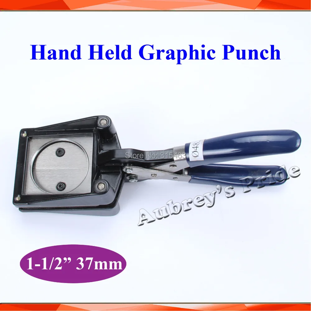 NEW Hand Held Manual Round 1-1/2" 37mm Actual Cutting 48.5MM Paper Graphic Punch Die Cutter for Pro Button Maker
NEW Hand Held Manual Round 1-1/2" 37mm Actual Cutting 48.5MM Paper Graphic Punch Die Cutter for Pro Button Maker