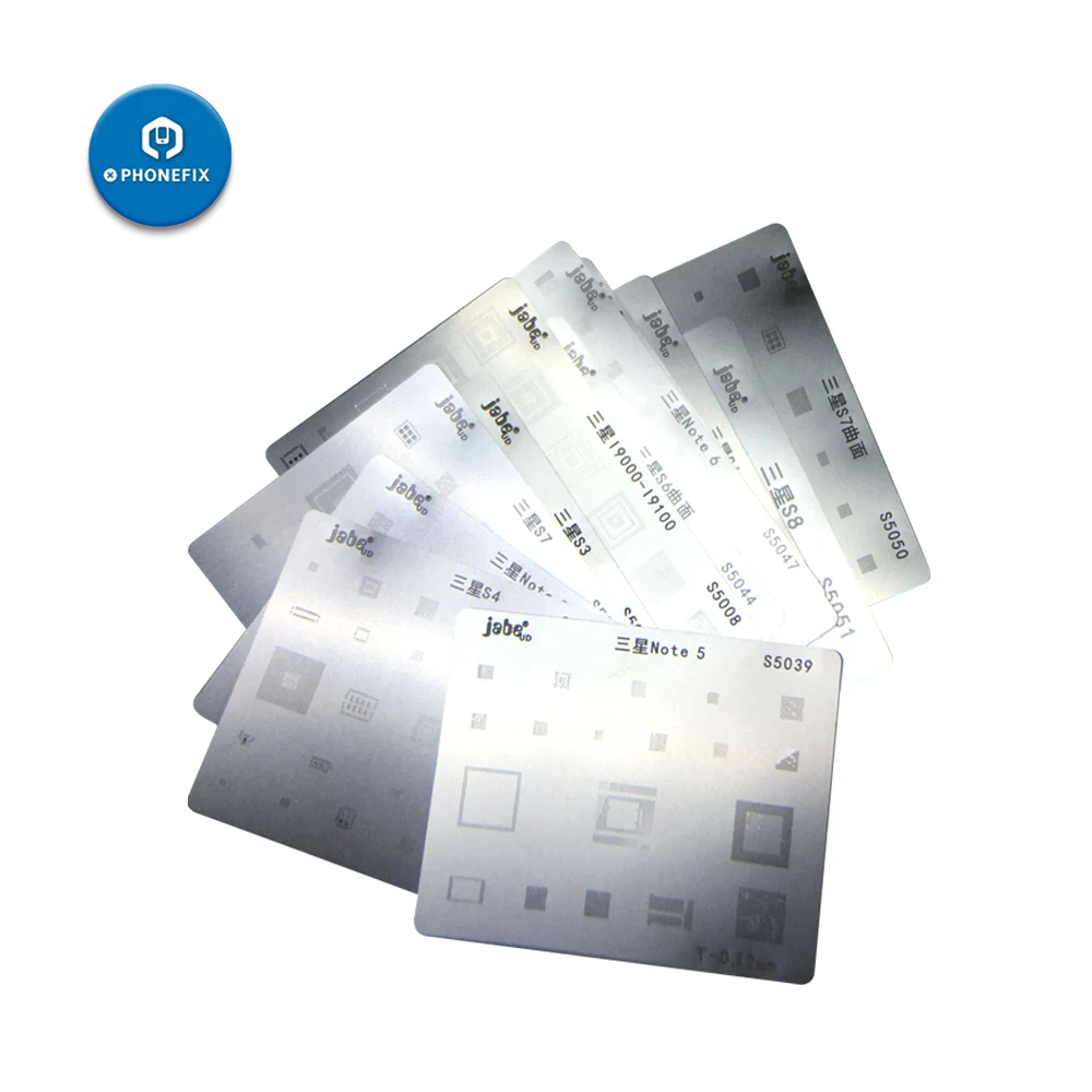 Phone motherboard IC Chip Soldering Net Stainless Steel Plate for Samsung S5 S6 S7 S8 Note 3456 BGA Reballing Stencil template
Phone motherboard IC Chip Soldering Net Stainless Steel Plate for Samsung S5 S6 S7 S8 Note 3456 BGA Reballing Stencil template