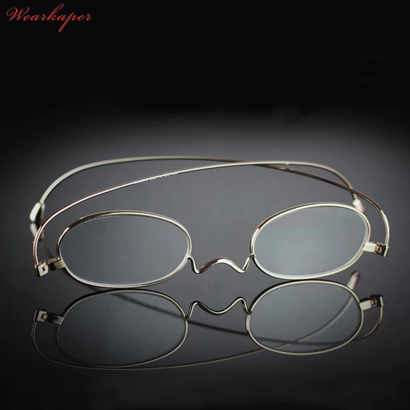 WEARKAPER Brand High-end Ultra-thin titanium Alloy HD Lense Reading Glasses Men Women Metal Glasses Eyeglasses Gafas De Lectura
WEARKAPER Brand High-end Ultra-thin titanium Alloy HD Lense Reading Glasses Men Women Metal Glasses Eyeglasses Gafas De Lectura
