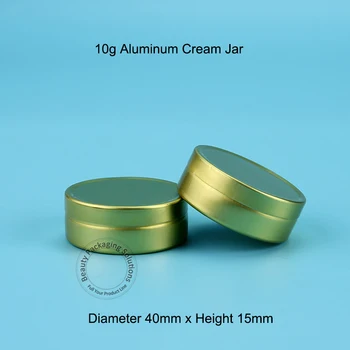 100pcs/Lot Wholesale 10g Aluminum Cream Jar Refillable Women Cosmetic Gold Lid Mini Makeup Empty Vial Small Facial Cream Bottle
100pcs/Lot Wholesale 10g Aluminum Cream Jar Refillable Women Cosmetic Gold Lid Mini Makeup Empty Vial Small Facial Cream Bottle