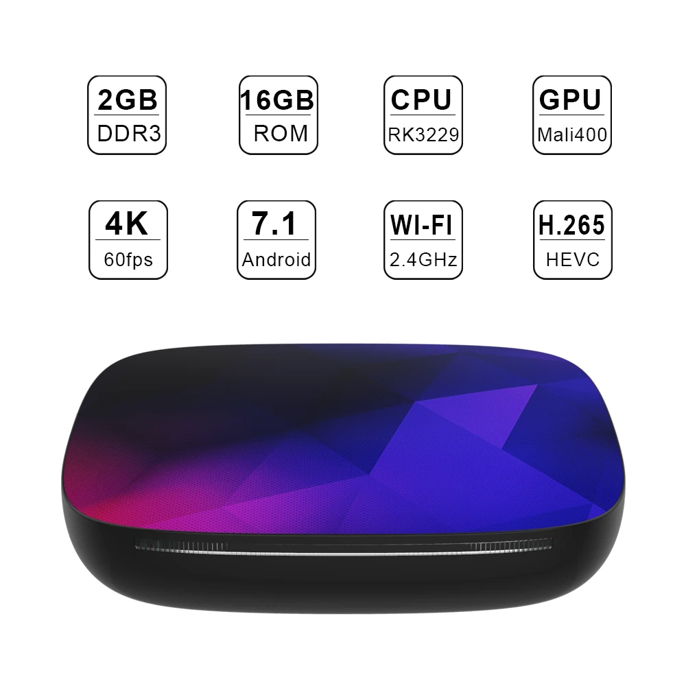 P68S Android 7.1 TV BOX 2GB RAM 16GB ROM Quad Core H2.65 4K HD Smart TV 2.4GHz WIFI Set Top Box
P68S Android 7.1 TV BOX 2GB RAM 16GB ROM Quad Core H2.65 4K HD Smart TV 2.4GHz WIFI Set Top Box