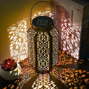 Solar Lantern Hollow Carved Hanging Bright Lantern with Handle Home Decor can CSV
Solar Lantern Hollow Carved Hanging Bright Lantern with Handle Home Decor can CSV