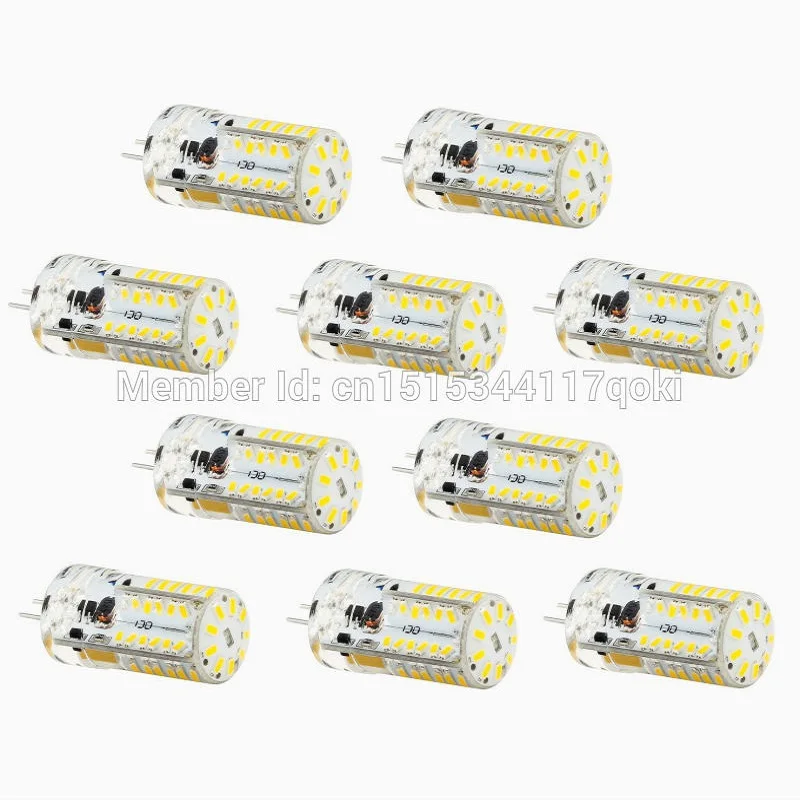 G4 57LED SMD3014 300-450LM 4W Warm White/White/Natural White Decorative/Waterproof DC/AC10-20V LED Bi-pin Lights 10PCS JTFL030
G4 57LED SMD3014 300-450LM 4W Warm White/White/Natural White Decorative/Waterproof DC/AC10-20V LED Bi-pin Lights 10PCS JTFL030