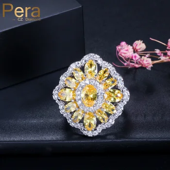 Pera High Quality Silver Color Women Jewelry Austrian Yellow Crystal Stone Pave Setting Evening Party Finger Rings For Gift R036
Pera High Quality Silver Color Women Jewelry Austrian Yellow Crystal Stone Pave Setting Evening Party Finger Rings For Gift R036