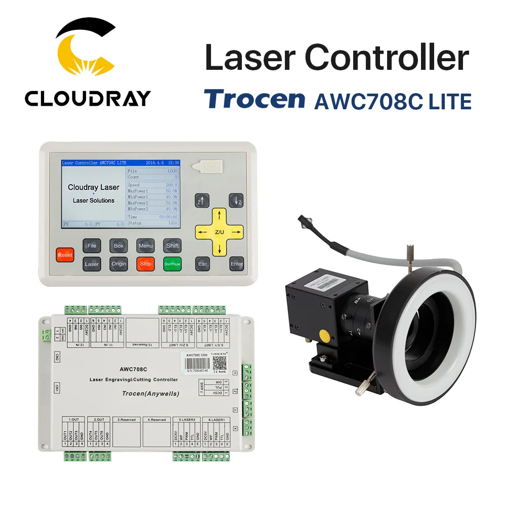 Cloudray Trocen AWC708C CCD Visual Co2 Laser Controller System for Laser Cutter Engraver Machine
Cloudray Trocen AWC708C CCD Visual Co2 Laser Controller System for Laser Cutter Engraver Machine