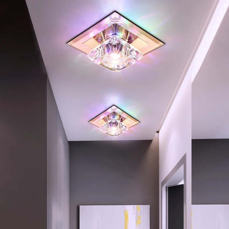 5W LED Ceiling Light Fixture K9 Crystal Lamp Brown glass Hallway Decor Lighting Surface/Flush Mounted
5W LED Ceiling Light Fixture K9 Crystal Lamp Brown glass Hallway Decor Lighting Surface/Flush Mounted