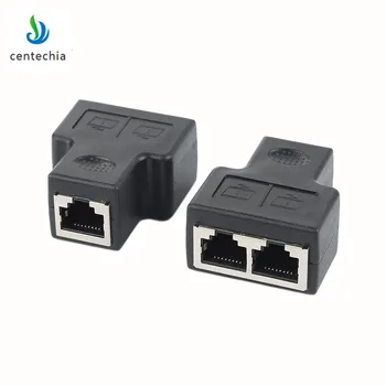 2pcs Black RJ45 Splitter Adapter 1 to 2 Dual Female Port CAT5/CAT 6 LAN Ethernet Sockt Network Connections Splitter Adapter GHMY
2pcs Black RJ45 Splitter Adapter 1 to 2 Dual Female Port CAT5/CAT 6 LAN Ethernet Sockt Network Connections Splitter Adapter GHMY