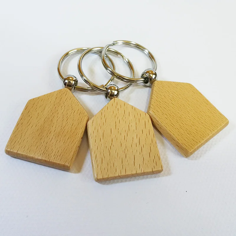 10 шт. деревянные Брелоки для ключей сделай сам | Украшения и аксессуары