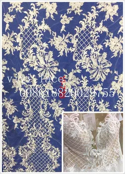 YI738 fashion offwhite floral classic embroidery tulle mesh lace for wedding/evening dress/party
YI738 fashion offwhite floral classic embroidery tulle mesh lace for wedding/evening dress/party