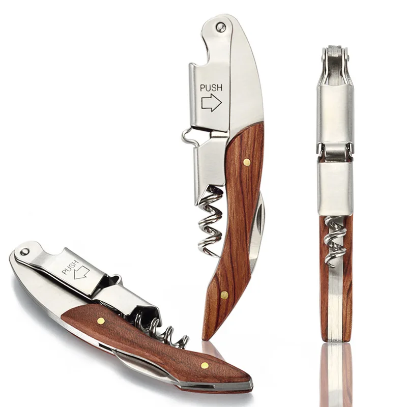 Multifunctional Red Wine Bottle Opener Stainless Steel Wine Bottle Opener Solid Wood Rotating Seahorse Shrimp Head Knife Red
Multifunctional Red Wine Bottle Opener Stainless Steel Wine Bottle Opener Solid Wood Rotating Seahorse Shrimp Head Knife Red