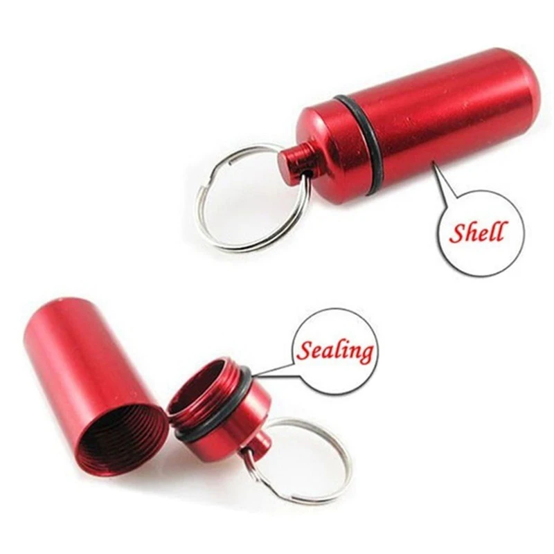3 Pcs Waterproof Aluminum Pill Box Case Bottle Cache Drug Holder Container Keychain Medicine Box Dropshipping DFA
3 Pcs Waterproof Aluminum Pill Box Case Bottle Cache Drug Holder Container Keychain Medicine Box Dropshipping DFA