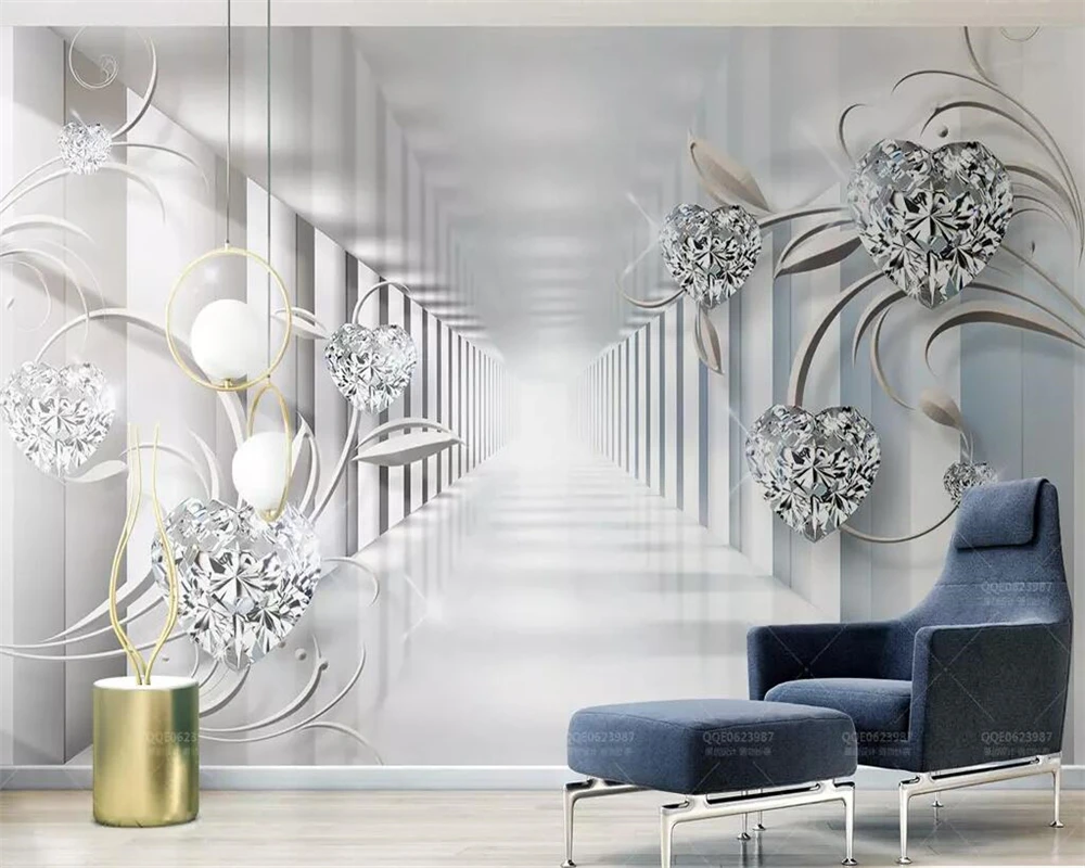 beibehang 3d Living room bedroom wallpaper mural 3d abstract space European style diamond TV background decoration 3d wallpaper
beibehang 3d Living room bedroom wallpaper mural 3d abstract space European style diamond TV background decoration 3d wallpaper