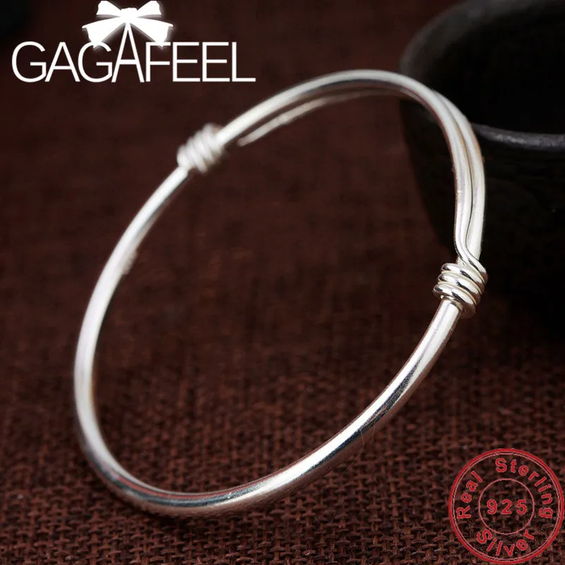 GAGAFEEL 100% Genuine S990 Sterling Silver Bracelets Pulling Bangle for Women Female Simple Thai Silver Jewelry
GAGAFEEL 100% Genuine S990 Sterling Silver Bracelets Pulling Bangle for Women Female Simple Thai Silver Jewelry