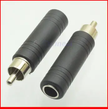 20pcs/lot Phono RCA male plug to Audio AV PC 6.35mm 1/4" Stereo female jack adapter TRS
20pcs/lot Phono RCA male plug to Audio AV PC 6.35mm 1/4" Stereo female jack adapter TRS