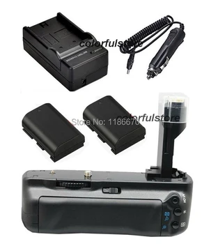 

Battery Handle Grip Holder Vertical Power Shutter For Canon EOS 5D Mark II 2 5DII 5D2 Camera as BG-E6 BGE6+2 x LP-E6+Car Charger