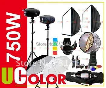 750W Strobe Studio Flash Light Kit Lighting Photography Set 400W + 350W Monolight
750W Strobe Studio Flash Light Kit Lighting Photography Set 400W + 350W Monolight