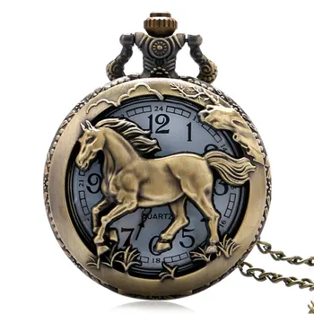 YISUYA Chinese Zodiac Bronze Horse Hollow Quartz Pocket Watch Necklace Pendant Vintage Steampunk Womens Mens Gifts
YISUYA Chinese Zodiac Bronze Horse Hollow Quartz Pocket Watch Necklace Pendant Vintage Steampunk Womens Mens Gifts