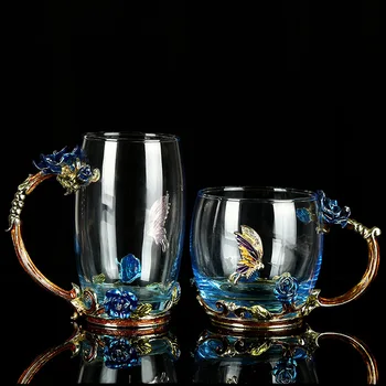 Top Grade Enamel Iron Art Blue Rose Butterfly Creativas Scented Tea Cup Crystal Glass Coffee Mug Novelty Tumbler Tazas Para Cafe
Top Grade Enamel Iron Art Blue Rose Butterfly Creativas Scented Tea Cup Crystal Glass Coffee Mug Novelty Tumbler Tazas Para Cafe
