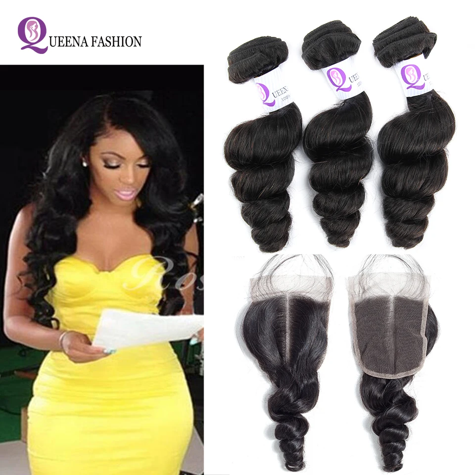 Loose Wave Bundles With Closure 3 Bundles Cheap Brazilian Hair Weave Bundles With Closure 100% Human Hair Bundles With Closure
Loose Wave Bundles With Closure 3 Bundles Cheap Brazilian Hair Weave Bundles With Closure 100% Human Hair Bundles With Closure