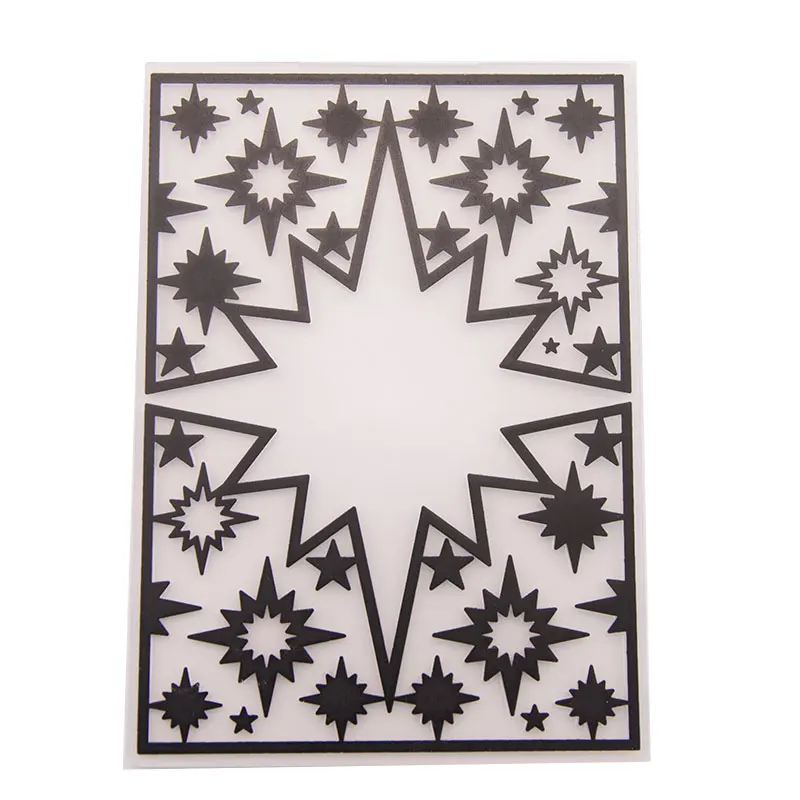 10.5x14.8cm Star Stars Embossing folders Plastic Embossing Folder For Scrapbooking DIY Photo Album Card
10.5x14.8cm Star Stars Embossing folders Plastic Embossing Folder For Scrapbooking DIY Photo Album Card
