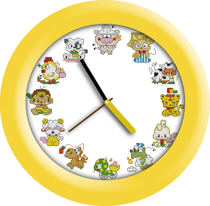 The 12 Chinese zodiac(clock face)cross stitch kit 14ct 11ct count print canvas wall stitching embroidery DIY handmade needlework
The 12 Chinese zodiac(clock face)cross stitch kit 14ct 11ct count print canvas wall stitching embroidery DIY handmade needlework