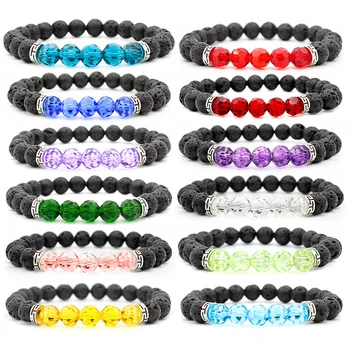 200pcs/Lot 12 Colors Fashion Crystal Jewelry Men bracelet Black Lava Energy Stone Beads Buddha Bracelet for Women Christmas gift
200pcs/Lot 12 Colors Fashion Crystal Jewelry Men bracelet Black Lava Energy Stone Beads Buddha Bracelet for Women Christmas gift