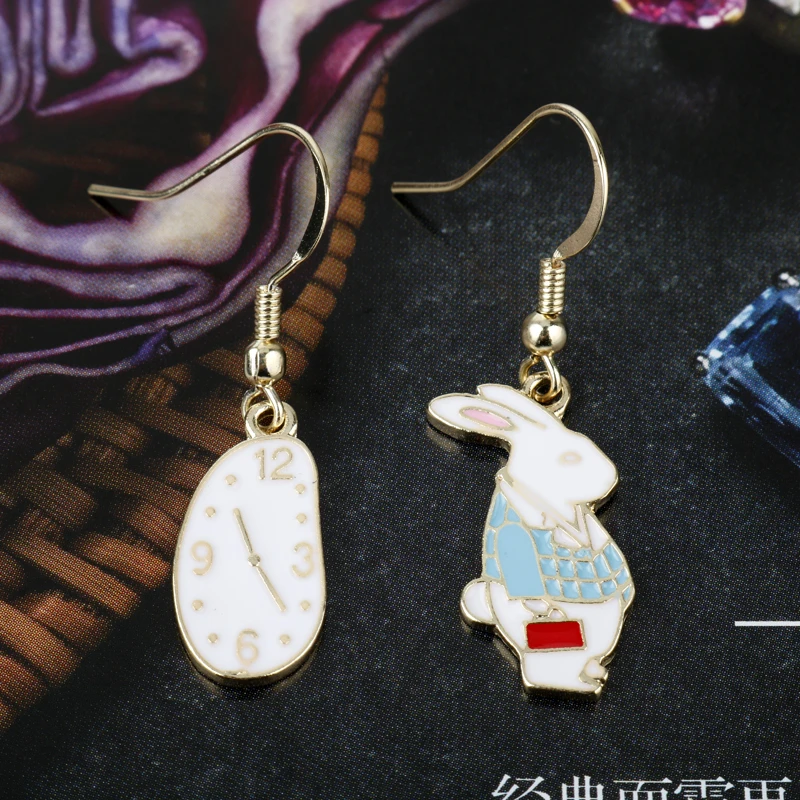 dongsheng Asymmetry Cute Fantasy Alice In Wonderland Earrings Clock Rabbit Enamel Ear Stud for Women Fairy Tale Movie Mismatch
dongsheng Asymmetry Cute Fantasy Alice In Wonderland Earrings Clock Rabbit Enamel Ear Stud for Women Fairy Tale Movie Mismatch