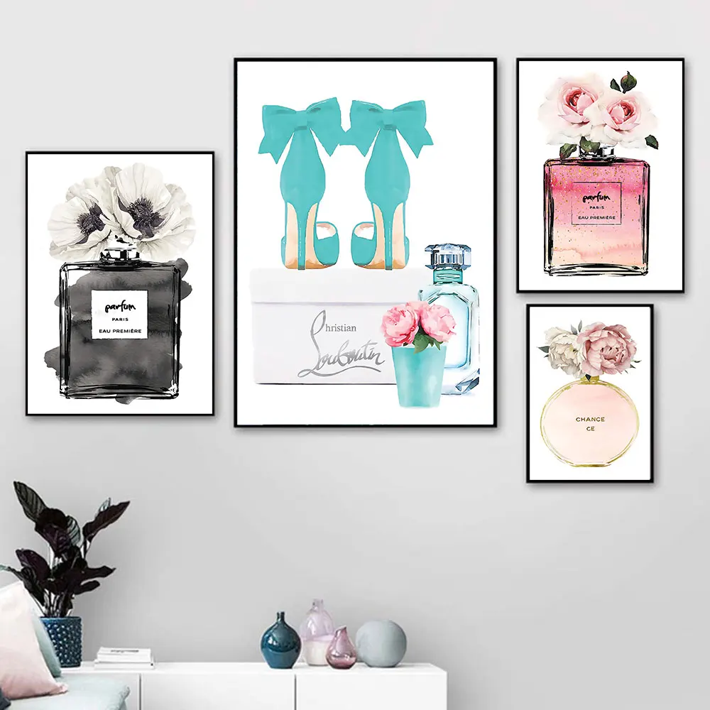 Fashion Parfum Canvas Posters and Prints Scandinavian Pari Painting Wall Picture for Living Room Home Decor Organic Glass Frame
Fashion Parfum Canvas Posters and Prints Scandinavian Pari Painting Wall Picture for Living Room Home Decor Organic Glass Frame