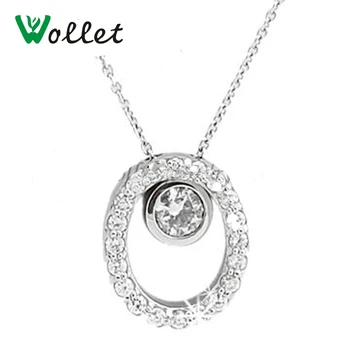 Wollet Jewelry CZ Stone Stainless Steel Pendant Necklace For Women Silver Color Double Round
Wollet Jewelry CZ Stone Stainless Steel Pendant Necklace For Women Silver Color Double Round