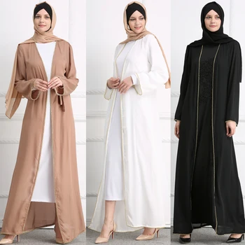 Plus Size Open Abaya Kimono Muslim Dubai 2019 kaftan Women Beading Maxi Cardigan Hijab Dress Turkish Islamic Ramadan Clothing
Plus Size Open Abaya Kimono Muslim Dubai 2019 kaftan Women Beading Maxi Cardigan Hijab Dress Turkish Islamic Ramadan Clothing