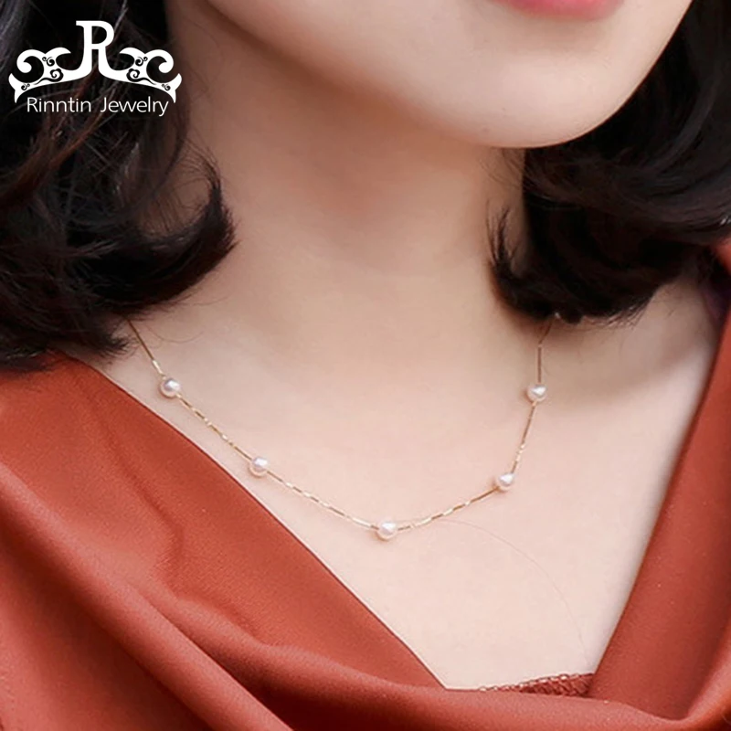 Rinntin 100% Real 925 Sterling Silver Necklace & Pendant For Women Pearl Silver Color Gold Color Female Party Fine Jewelry PSN24
Rinntin 100% Real 925 Sterling Silver Necklace & Pendant For Women Pearl Silver Color Gold Color Female Party Fine Jewelry PSN24