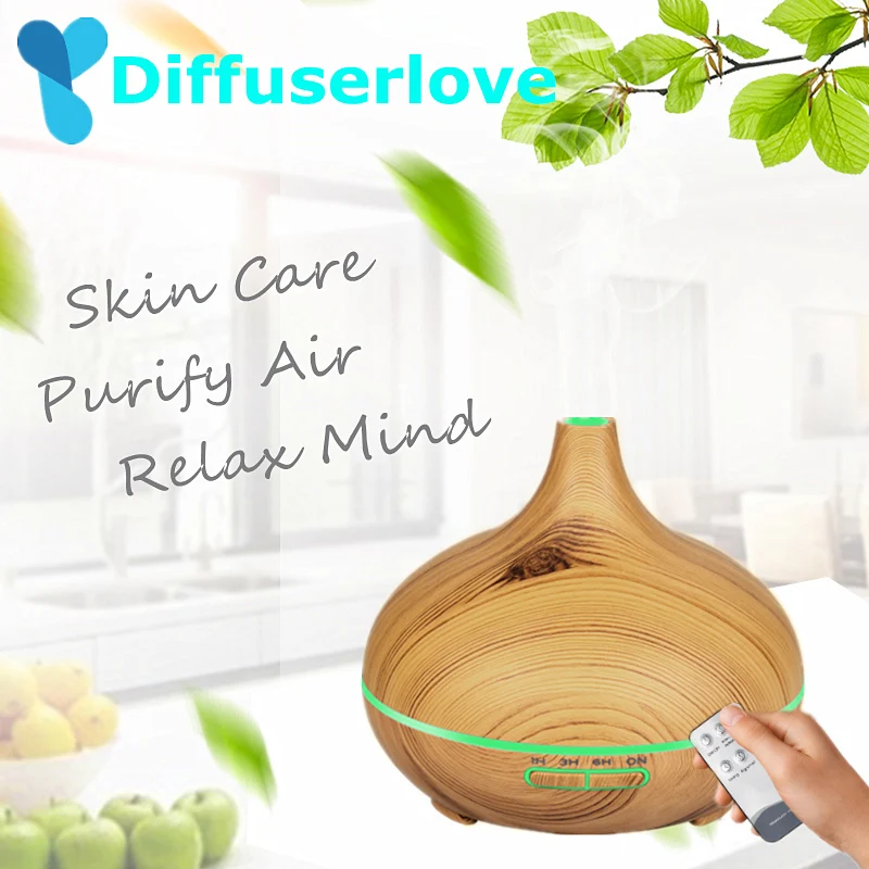 Diffuserlove 300ML Wood Grain Air Humidifier Remote Control Essential Oil Diffuser Electric Diffuser 7 Color Changing LED Light
Diffuserlove 300ML Wood Grain Air Humidifier Remote Control Essential Oil Diffuser Electric Diffuser 7 Color Changing LED Light