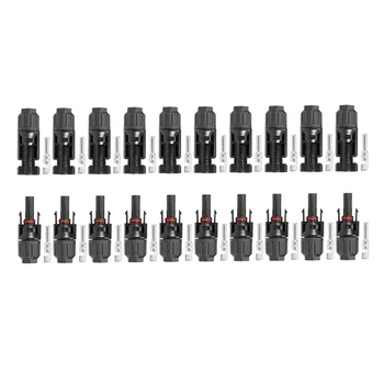10 Pairs Male and Female Solar Panel Connector Used for Solar Cable Suitable Cable Cross Sections 2.5mm2~6.0mm2 Wholesales
10 Pairs Male and Female Solar Panel Connector Used for Solar Cable Suitable Cable Cross Sections 2.5mm2~6.0mm2 Wholesales