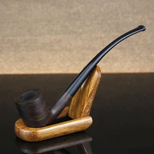 Classic Bent Smoking Pipe 3mm Filter Ebony Wood Pipe Vintage Handmade Wooden Pipe Tobacco Pipe with free tools set
Classic Bent Smoking Pipe 3mm Filter Ebony Wood Pipe Vintage Handmade Wooden Pipe Tobacco Pipe with free tools set
