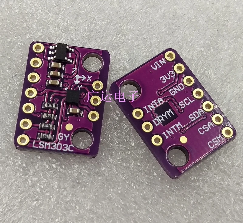 LIS3MDL Magnetometer GY-LSM303C three axis magnetic field acceleration sensor module
LIS3MDL Magnetometer GY-LSM303C three axis magnetic field acceleration sensor module